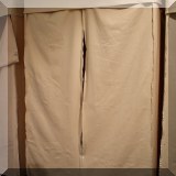 Z02. Set of three double width clothes storage closets - $25 each 